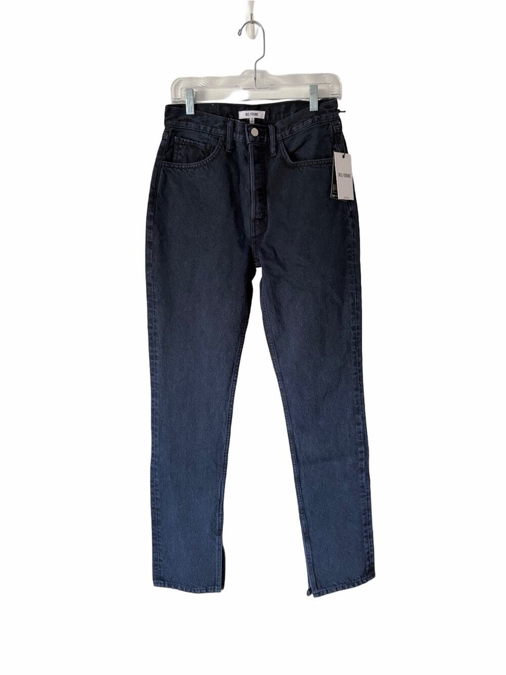 Re/Done NWTs Low Rider Loose Fit Jeans size 26 Color Black Flow